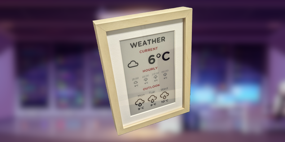 E-Ink weather frame with ESPHome and Home Assistant