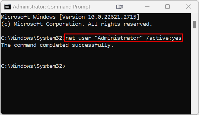 How to enable Administrator account on Windows