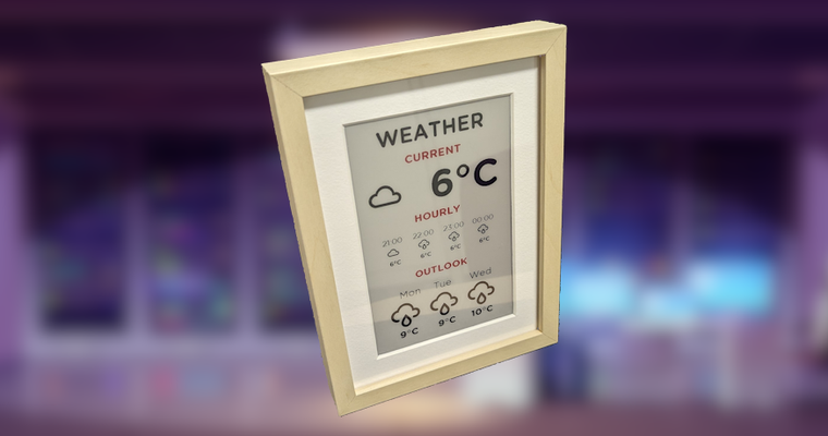 E-Ink weather frame with ESPHome and Home Assistant